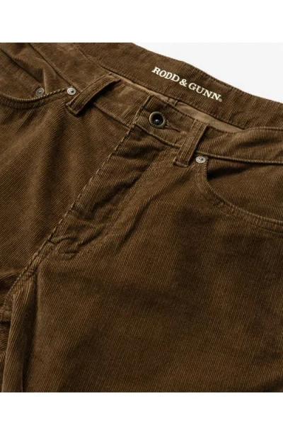 Rodd & Gunn Ashhurst Straight Leg Cotton Stretch Corduroy 5-pocket Pants In Brown