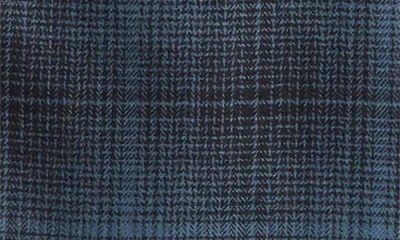 John Varvatos Dario Brushed Cotton Flannel Snap-up Shirt In Blue