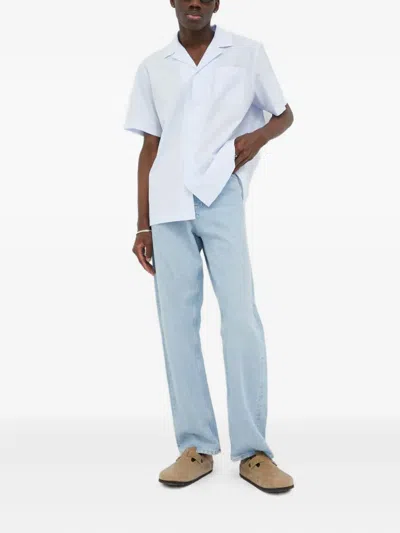 Les Deux Striped-pattern Shirt In White