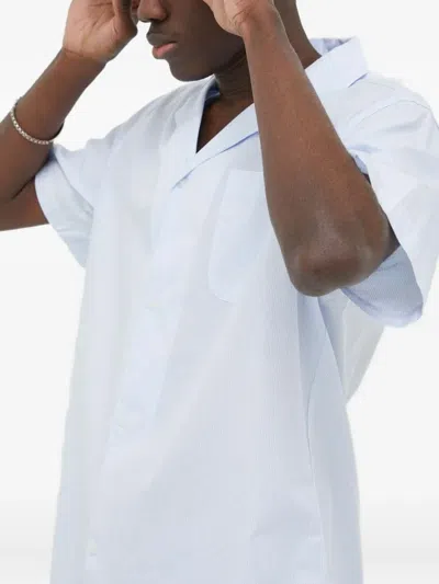 Les Deux Striped-pattern Shirt In White