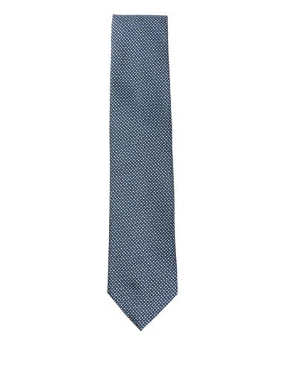 Brioni Silk Tie In Blue