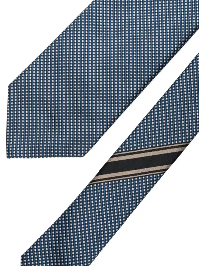 Brioni Silk Tie In Blue