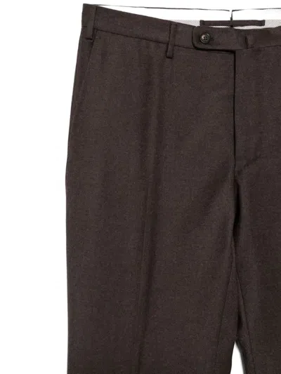 Incotex Slim Chino Trousers In Brown