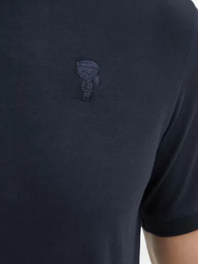 Karl Lagerfeld Logo T-shirt In Black
