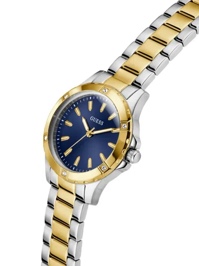 Guess Usa Stainless Steel Crystal 38mm In Gold