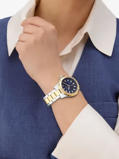 Guess Usa Stainless Steel Crystal 38mm In Gold