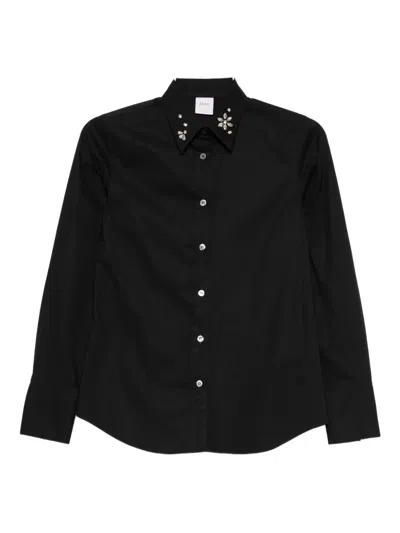 Caliban Embellished Long-sleeved Shirt In Black