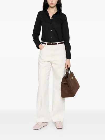 Caliban Embellished Long-sleeved Shirt In Black