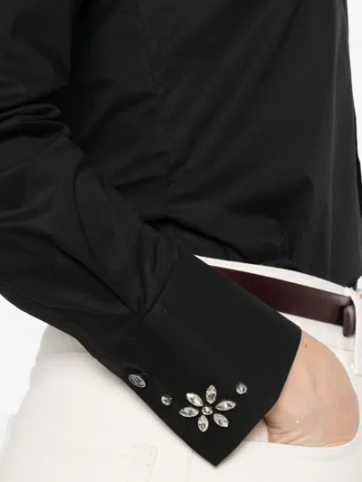 Caliban Embellished Long-sleeved Shirt In Black