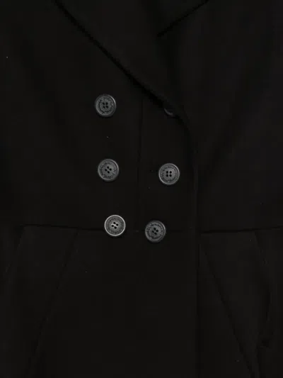 Pre-owned Vivienne Westwood 2015-2016 Double-breasted Coat In Black