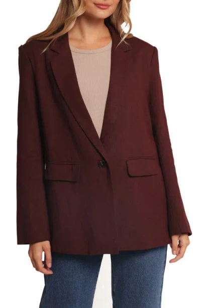 Petal And Pup Petal & Pup Rhodes Oversize Blazer In Red