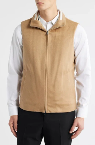 Hugo Boss Boss Jared 3-in-1 Coat With Removable Bib In Brown