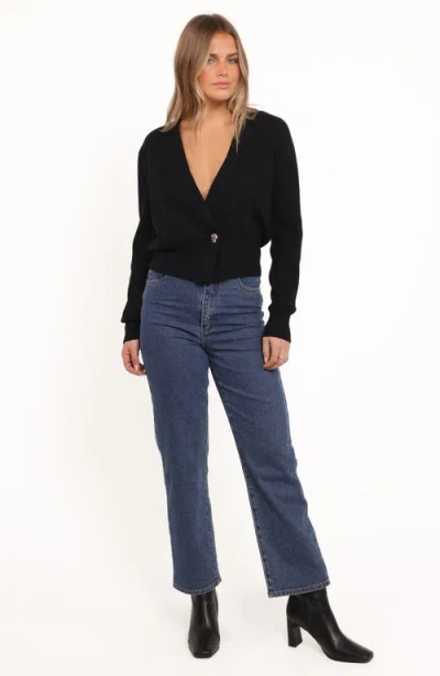 Petal And Pup Petal & Pup Caterina One-button Cardigan In Black