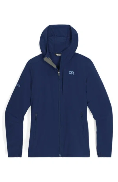 Outdoor Research Ferrosi Front Zip Hooded Jacket In Blue