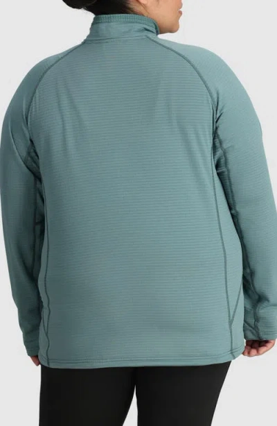 Outdoor Research Vigor Grid Fleece Half Zip In Blue