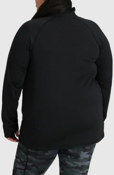 Outdoor Research Vigor Grid Fleece Half Zip In Black