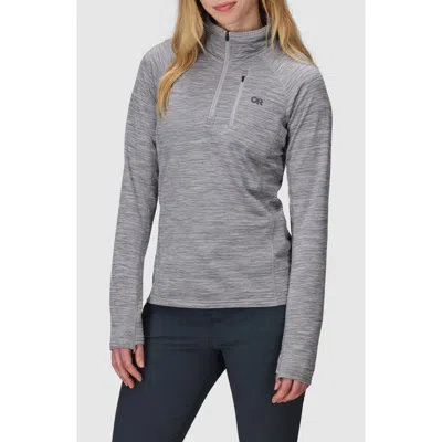 Outdoor Research Vigor Grid Fleece Quarter Zip In Gray