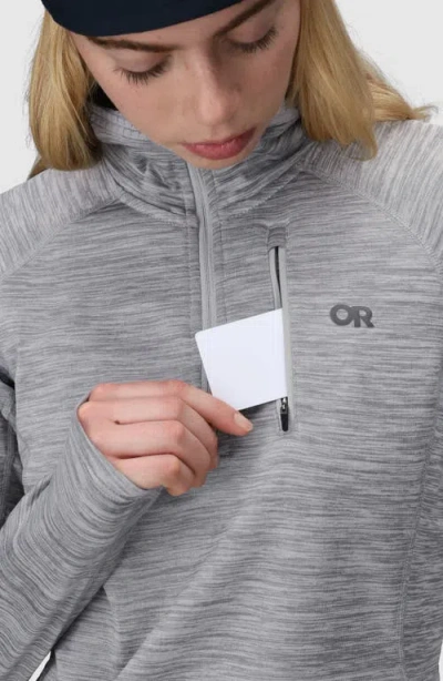 Outdoor Research Vigor Grid Fleece Quarter Zip In Gray