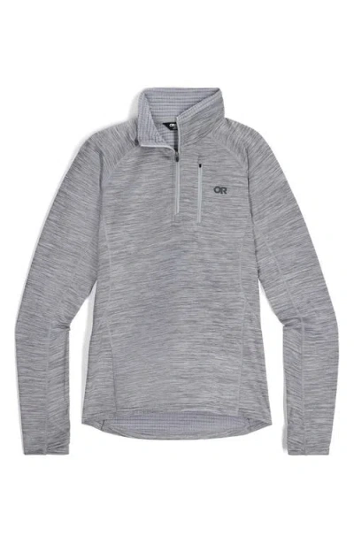Outdoor Research Vigor Grid Fleece Quarter Zip In Gray