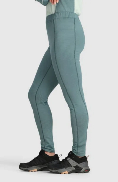 Outdoor Research Vigor Grid Fleece Leggings In Blue