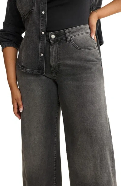 Warp & Weft Warp+weft Pmi Western Denim Fitted Waist Snap-up Shirt In Blue