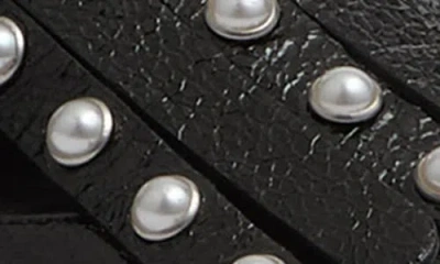 Lk Bennett Studded Fringe Loafer In Black