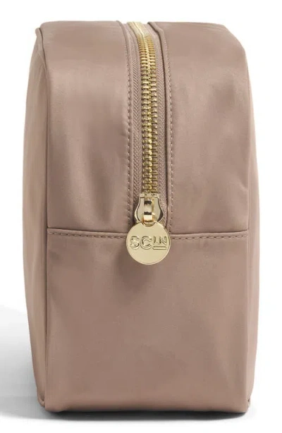 Stoney Clover Lane Large Zip Nylon Pouch In Neutral