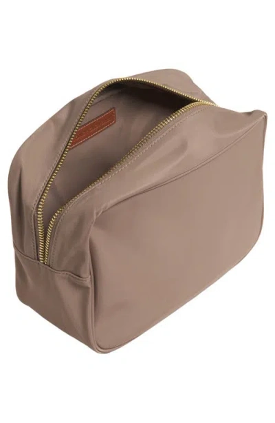 Stoney Clover Lane Large Zip Nylon Pouch In Neutral