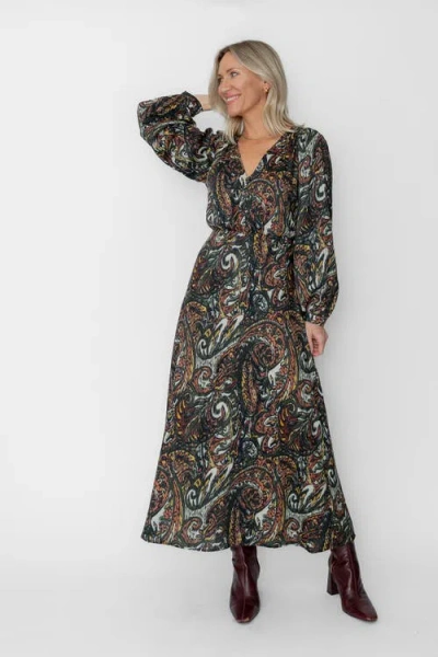 West Of Francoise Ankle Dress In Green