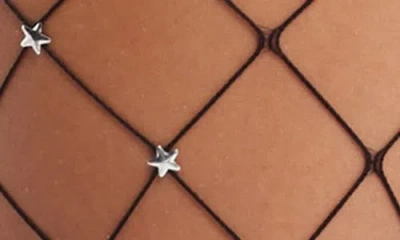 High Heel Jungle Starstruck Fishnet Tights In Black