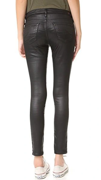 Shop Ag The Legging Ankle Jeans In Super Black