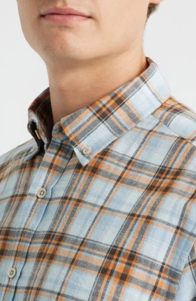James Campbell Winstead Trim Fit Plaid Cotton Button-up Shirt In Multi