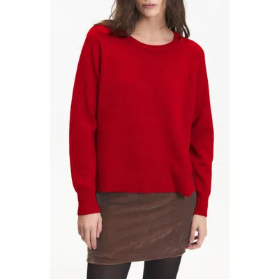 Deluc Begonia Crewneck Sweater In Red