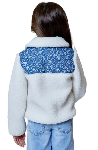 Design History Kids' High Pile Fleece Jacket In Multi