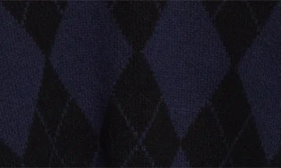 Undercover Embroidered Patch Argyle Plaid Wool Blend Sweater In Multi