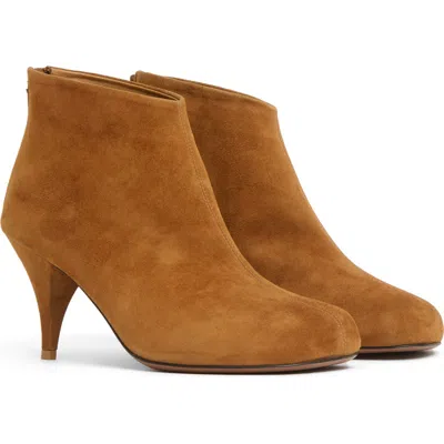 Mansur Gavriel Suede Leather Heeled Boots In Brown
