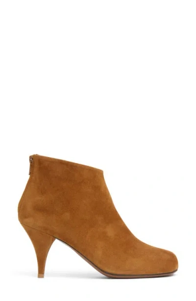 Mansur Gavriel Suede Leather Heeled Boots In Brown