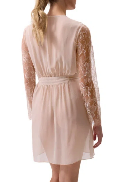 Rya Collection Sincerity Short Chiffon Robe In Neutral