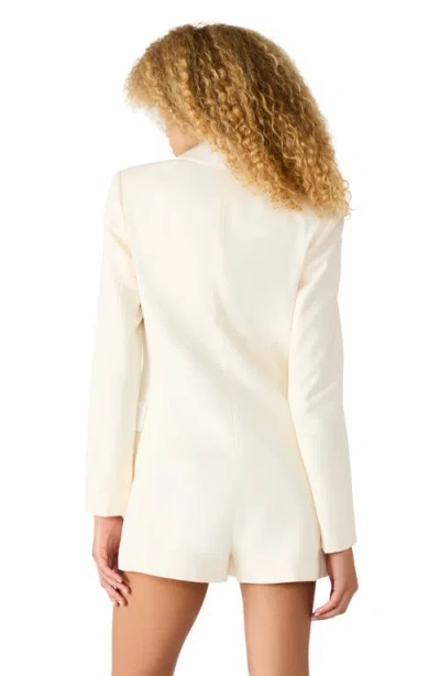 Steve Madden Merida Blazer Romper In White