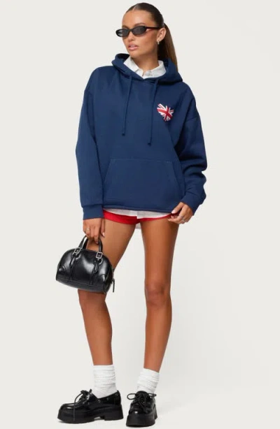 Edikted Love London Oversized Hoodie In Blue