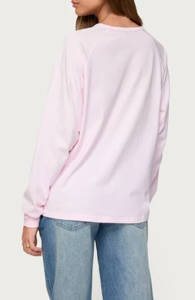 Edikted 80 Oversized T-shirt In Pink