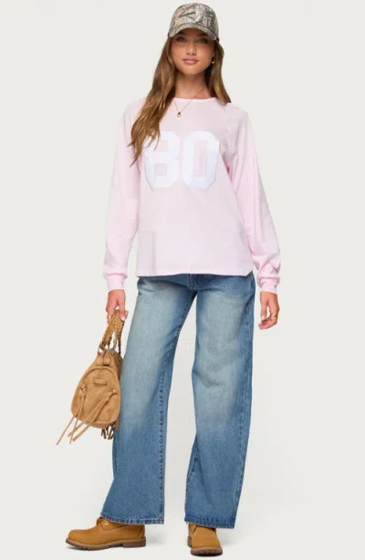 Edikted 80 Oversized T-shirt In Pink
