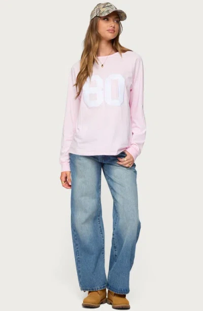 Edikted 80 Oversized T-shirt In Pink
