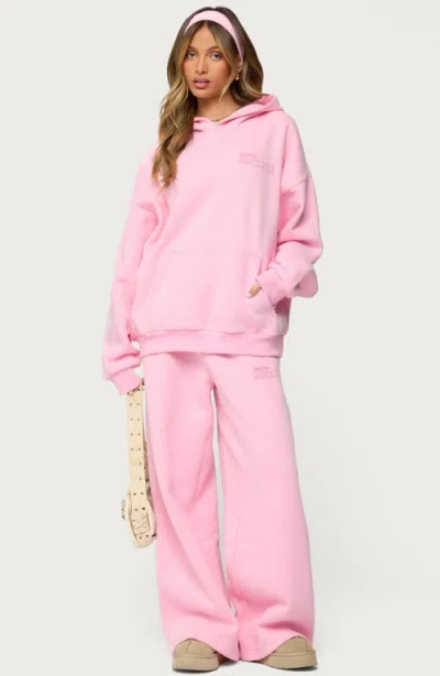 Edikted Oversized Hoodie In Pink