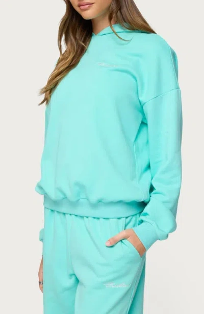 Edikted Oversized Hoodie In Blue