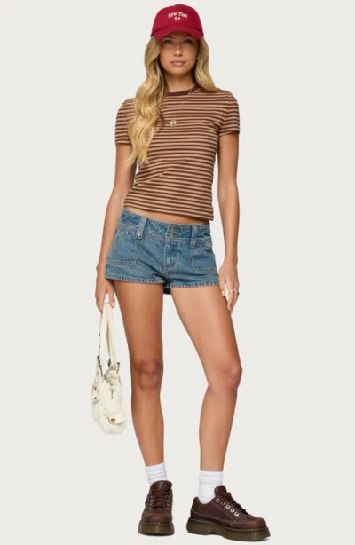 Edikted Nessie Striped T Shirt In Multi