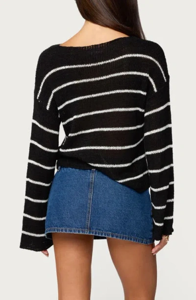 Edikted Drop Shoulder Light Knit Sweater In Multi