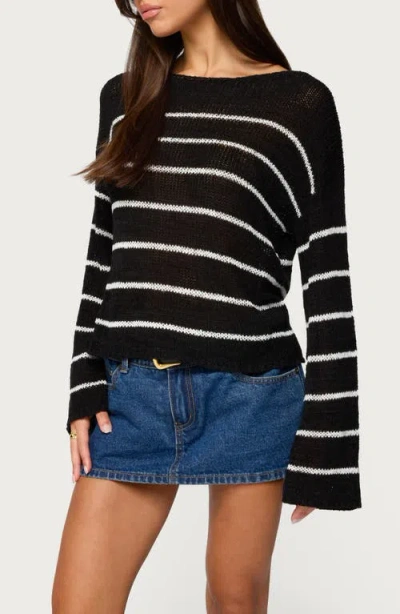 Edikted Drop Shoulder Light Knit Sweater In Multi