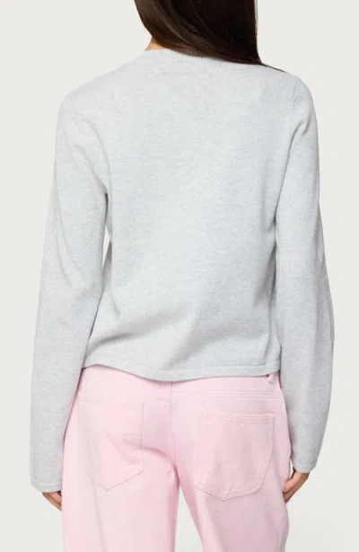 Edikted Jenie Split Front Knit Cardigan In Blue