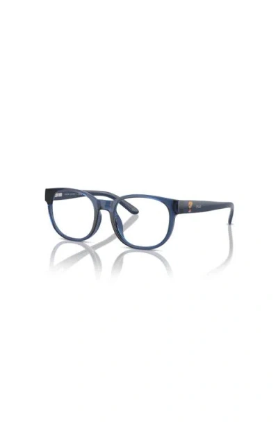 Polo Ralph Lauren 45mm Round Optical Glasses In Blue